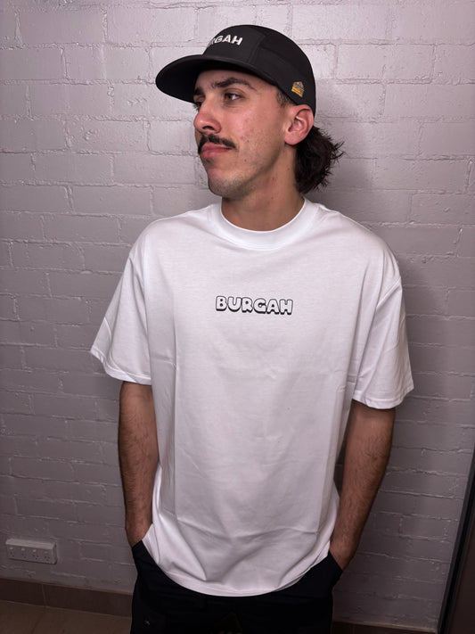 White Burgah Tee